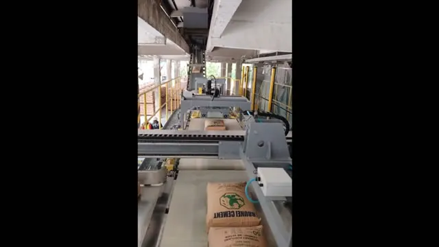 เครื่องจัดเรียงพาเลทอัตโนมัติสำหรับบริษัทซีเมนต์ในบรูไน